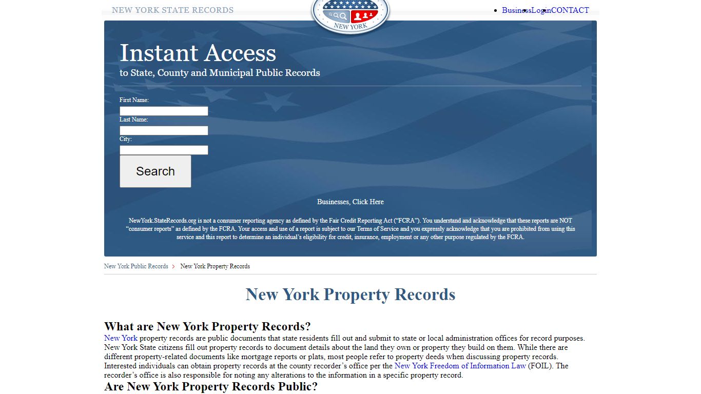 New York Property Records | StateRecords.org